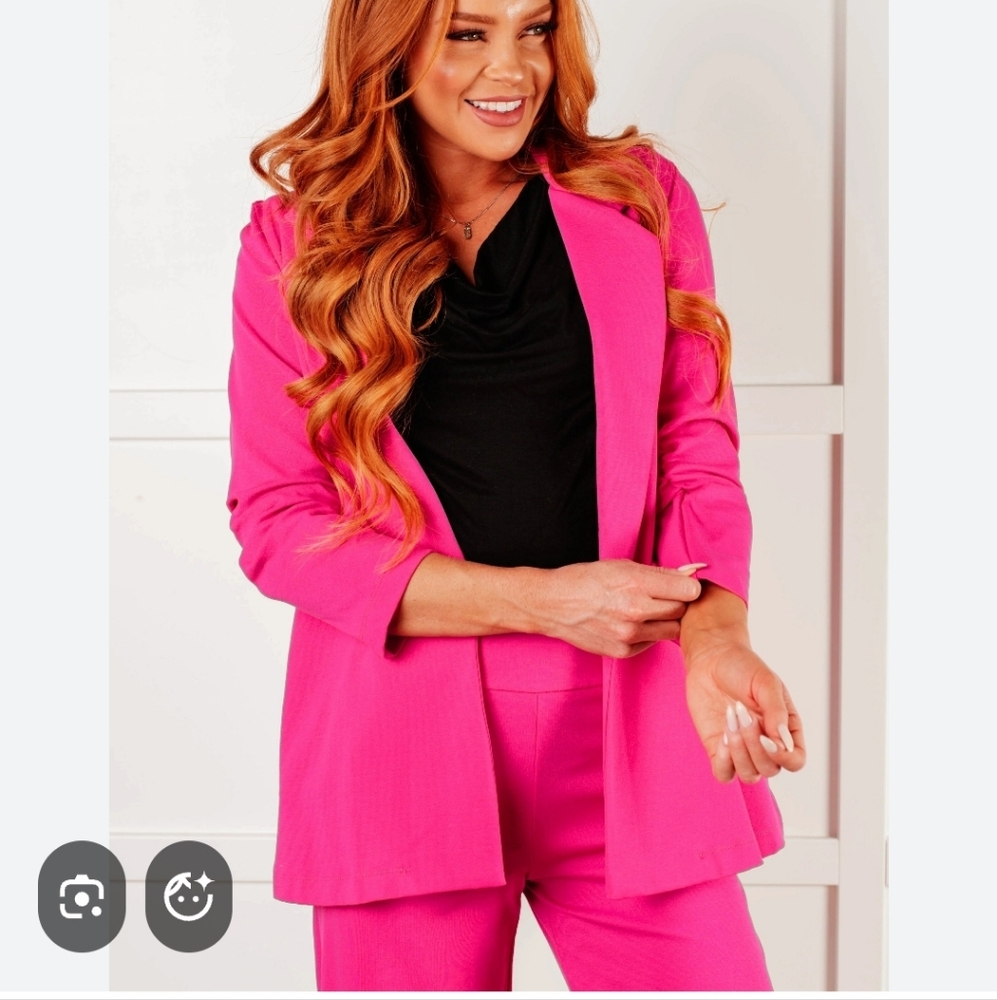 Rachel Zoe Vibrant Pink Suit Set